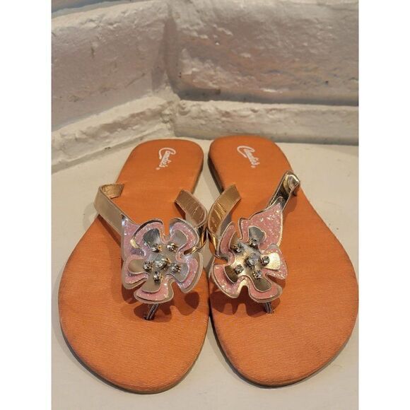Candies Flip flops coral color Women's size 11 - Picture 1 of 6